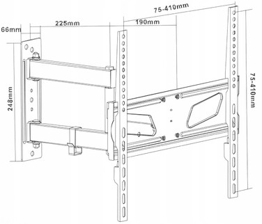 Настінний кронштейн Maclean MC-711 для телевізорів 26