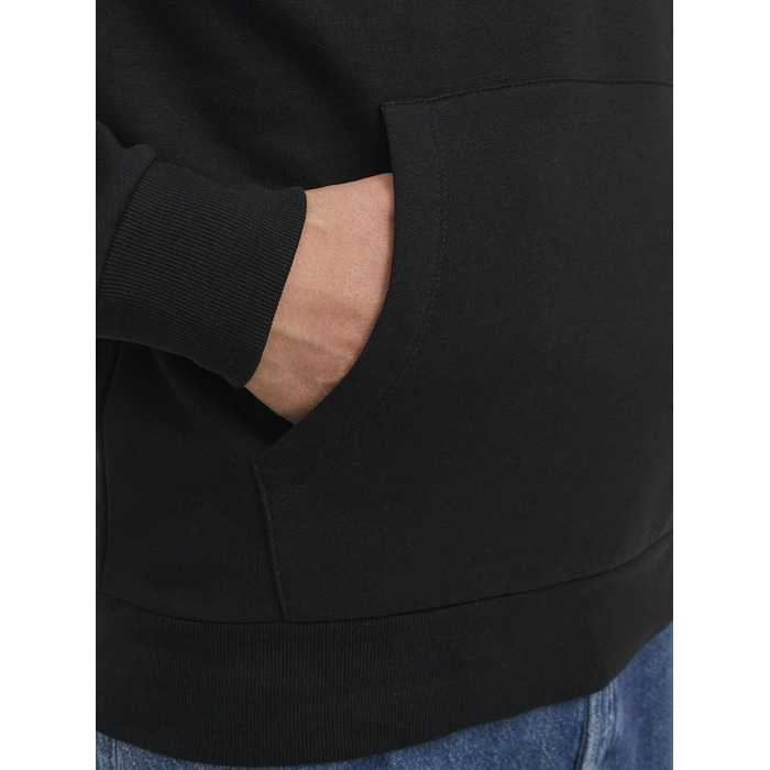 Чоловічий худі Jack & Jones з логотипом, чорний, розмір XL