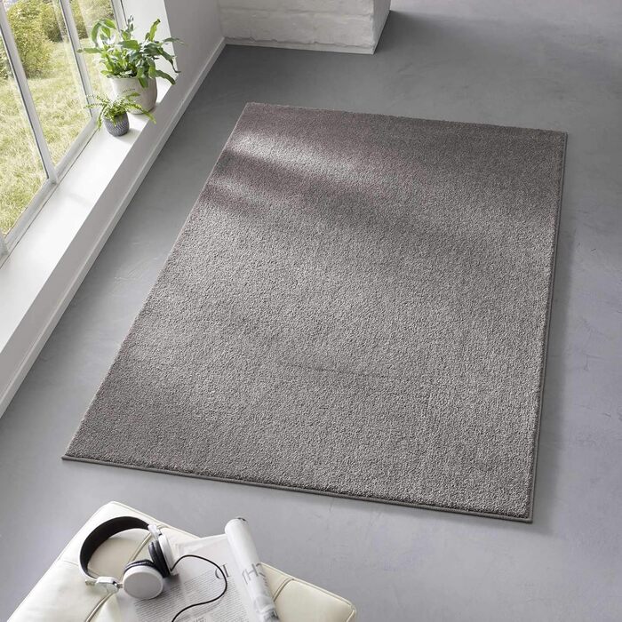 Килимок Taracarpet з коротким ворсом, білий, 160x220 см - для вітальні, дитячої, спальні, кухні