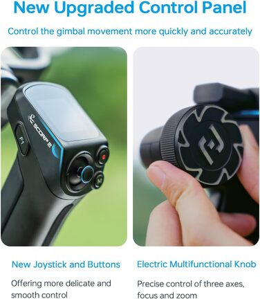 FeiyuTech SCORP-C2: Стабілізатор для камери з AI-трекінгом 4.0, до 3.5 кг, 14 годин роботи, вертикальна зйомка, для Vlog, YouTube та сімейних свят