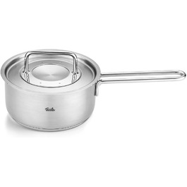 Каструля Fissler Pure Collection з нержавіючої сталі (Ø 16 см, 1,4 л) з кришкою, внутрішньою шкалою, для індукційних плит