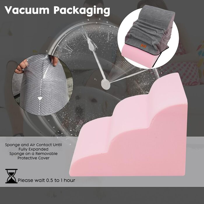 Сходинки для собак маленьких порід, 3 сходинки, 40 см, знімна та миюча, з м'якого пінополіуретану, антиковзкі, для котів та собак, для ліжка/дивану/автомобіля