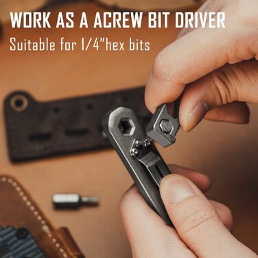 KeyUnity KA13 Titan Bottle Opener Keychain, 2-in-1 EDC Keychian Tool - Bottle Opener & Screwdriver, suitable for all glass bottle caps