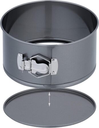 Набір форм для випічки Relaxdays, 5 шт., діаметр 12-20 см, сталь, антипригарне покриття, круглі, антрацит