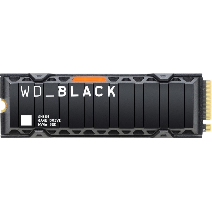 SSD WD_BLACK SN850 з радіатором 500GB NVMe PCIe Gen4 – ігровий накопичувач для PlayStation 5