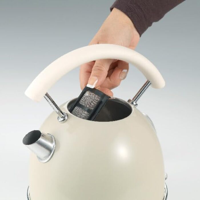 Ariete Vintage Electric Kettle - 1.7L, 2000W - Green/Beige