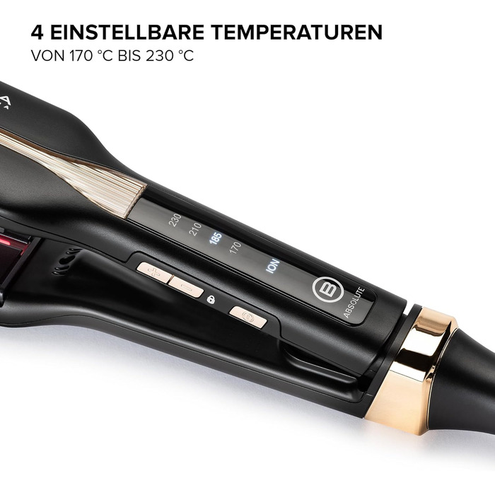 Випрямляч для волосся Bellissima Imetec Creativity Infrared з іонізацією та керамічним покриттям. XL формат 45x100 мм, 11 температурних режимів (130-230°C)