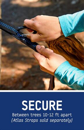 Гамак для кемпінгу ENO DoubleNest, 1-2 особи, спеціальне кольорове рішення ATC Violett / Blaugrün