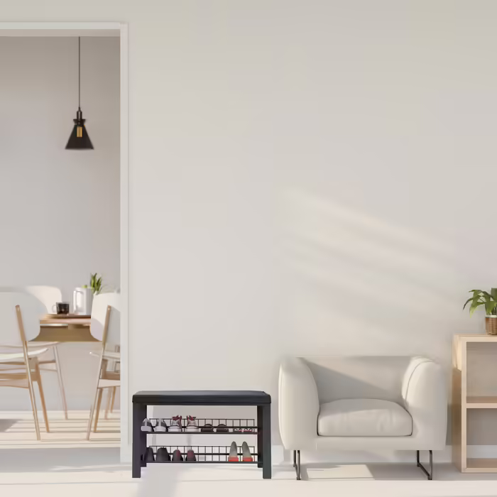 Relaxdays shoe bench with cushioning