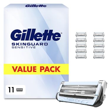 Смінні касети для бритви Gillette SkinGuard Sensitive для чутливої шкіри, 11 шт, білий