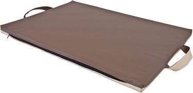 CopcoPet Dog Mat Alex 108 x 78 cm XL – Robust Faux Leather – Washable, Dishwasher Safe, Non-Slip & Easy to Clean – For Large Dogs, Car, Garden, Camping – With 3.5cm Foam Core (128 x 88 cm, Mocca)