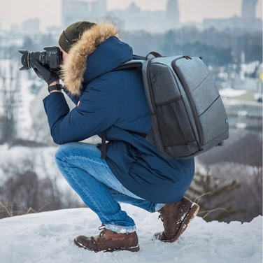 Фоторюкзак GAT 00056A2 для фотоапарата, сірий