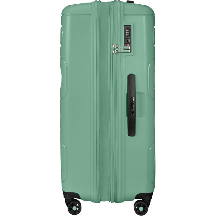 American Tourister Sunside Spinner Luggage, 55 cm, 35 Liter, Black (Spinner L expandable (77 cm - 106/118 L), Green (Mineral Green))