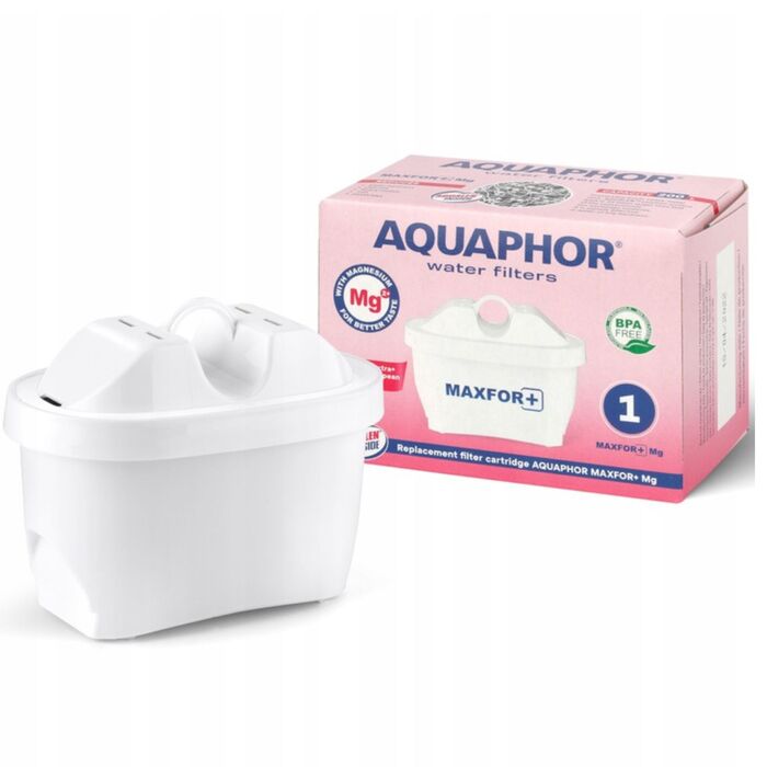 Скляний фільтр-кувшин Aquaphor Glass, білий + 10 фільтрів Maxfor (4Mg+6H)