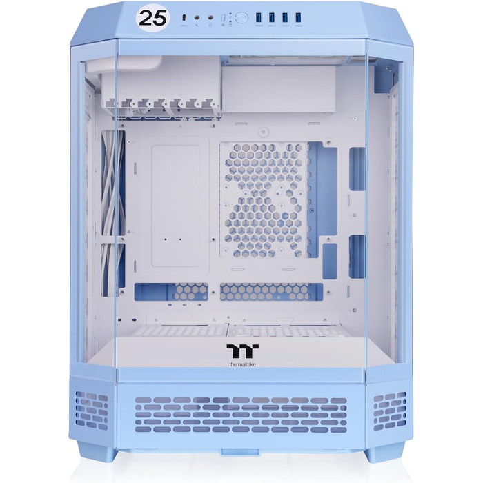 Корпус для ПК Thermaltake The Tower 600 Mid Tower, приховані роз'єми, Hydrangea Blue