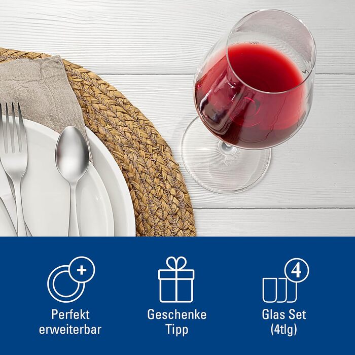 Набір келихів Villeroy & Boch La Divina Burgunder, 4 шт, 200 мл, для вина Бургундія, кришталеве скло, миє в посудомийній машині