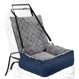 Автокрісло для собак SIVEIS – м'яке ліжко з кишенькою, захист від подряпин, з ременем безпеки