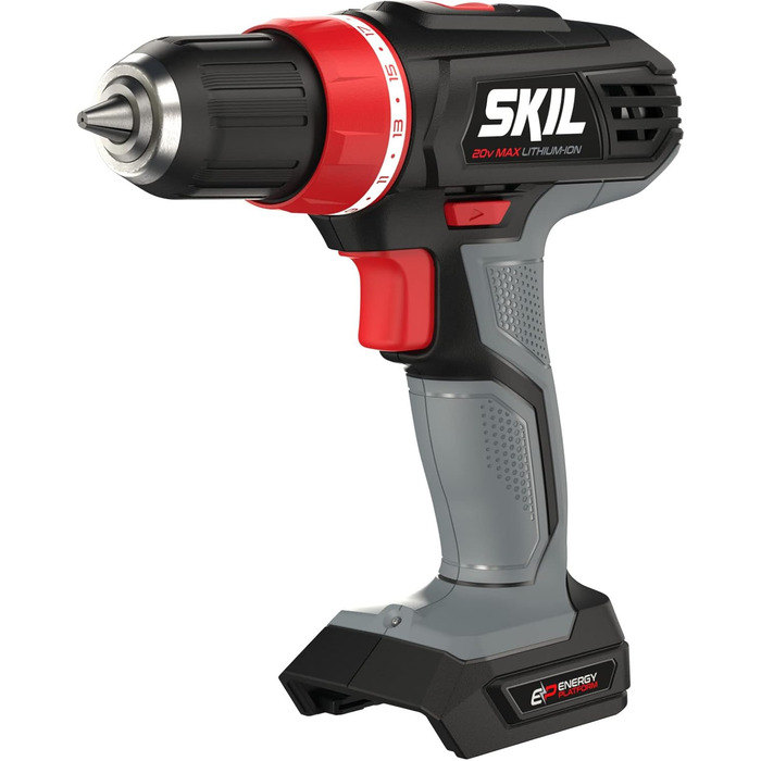 Акумуляторний дриль-шуруповерт SKIL 2842AA (18V, сірий) з акумулятором та зарядним пристроєм