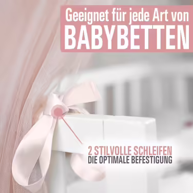 Балдахін DREAMYBAMBINI для дитячого ліжечка, кремово-бежевий з рожевим відтінком, захисна москітна сітка, декор у кімнату принцеси, 170x960 см