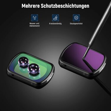 Набір фільтрів NEEWER ND та Black Diffusion для DJI Osmo Pocket 3: 4 шт. (ND16, ND64, ND256) + ефектний фільтр, аксесуари для об'єктива, оптичне скло HD