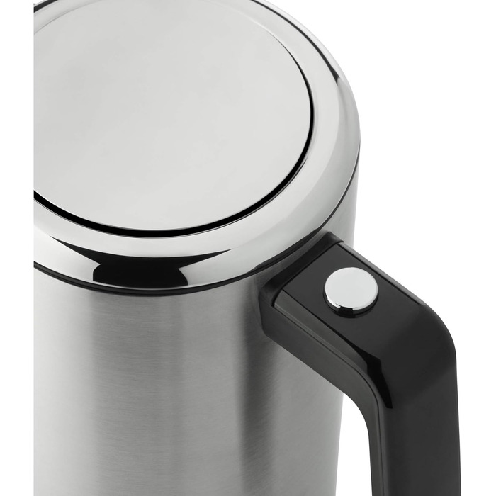 WMF Lono Double-Walled Stainless Steel 1.3L Electric Kettle with Scale Filter, 2400 Watts, Safety Touch, Matte Stainless Steel Single