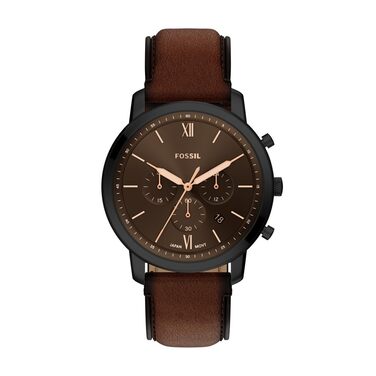 Годинник чоловічий Fossil Neutra Chronograph, шкіряний ремінець (темно-коричневий)