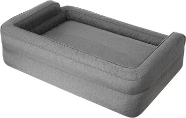 Dog bed, pet furniture, cat bed, removable cover, dog basket, dog cushion, dog lounger, sleeping places, dog sofa, XL: 96x62 cm (2: 96x62 cm, Graphite)