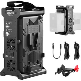 Зарядний пристрій Neewer з 2 каналами V-Mount для камер, BP-2CH Pro