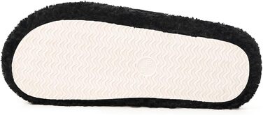 Домашні тапочки Dokela для жінок з меморі-піною, м'які, з штучним хутром, відкриті, легкі, неслизькі, для дому, теплі, зручні, модель slip-on (41/42 EU, чорний)