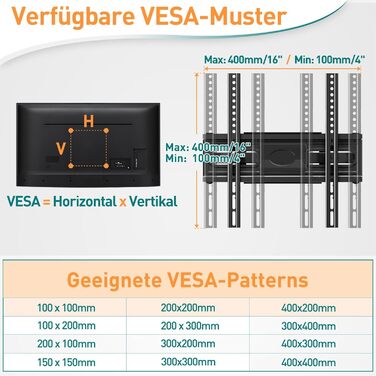 Настінне кріплення для телевізора ELIVED поворотне, нахильне, для LCD/LED/OLED 26-70 дюймів, VESA 400x400, до 45 кг, з висувним механізмом