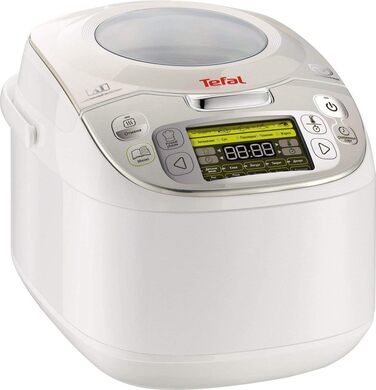 Tefal RK8121 Multi-Cooker 45-in-1 | 45 automatic cooking programs | Delayed start | Keep-warm function | Large capacity (5L) | Stainless steel | LC display | Recipe book and accessories