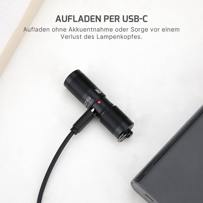 Міні ліхтар OLIGHT I1R II Pro EOS, 180 люмен, LED, USB-зарядка, для ключів, водонепроникний IPX8, ударостійкий, для кемпінгу та ремонту, чорний