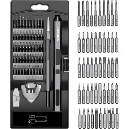 Електричний прецизійний викрутковий набір HYCHIKA 62-в-1 для ремонту електроніки: телефонів, планшетів, Xbox, камер, годинників