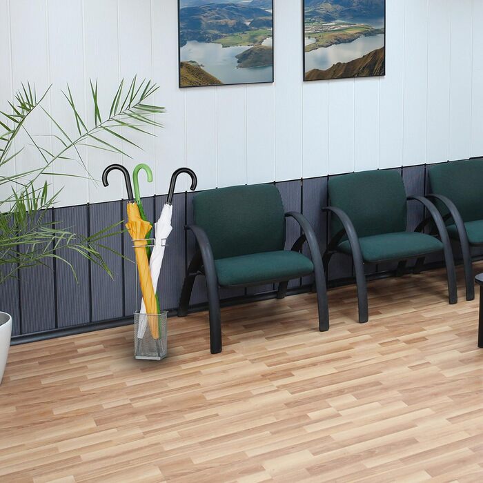 Підставка для парасоль під Relaxdays, металева, срібна, 52,5 x 13,5 x 13,5 см