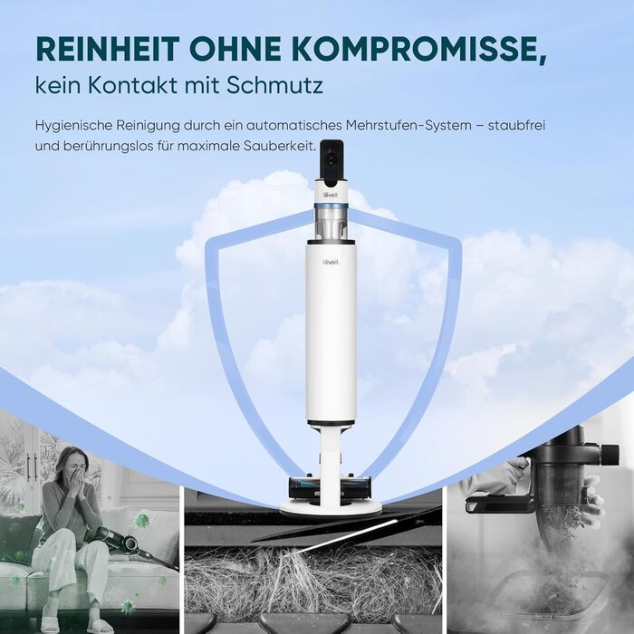 Бездротовий пилосос Levoit LVAC-200 MAX: для дому, авто, тварин, HEPA-фільтр