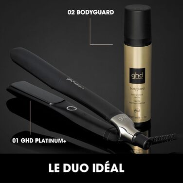 Випрямляч для волосся ghd Platinum+ Black - Професійний стайлер, захист кольору, для всіх типів волосся (стара упаковка)