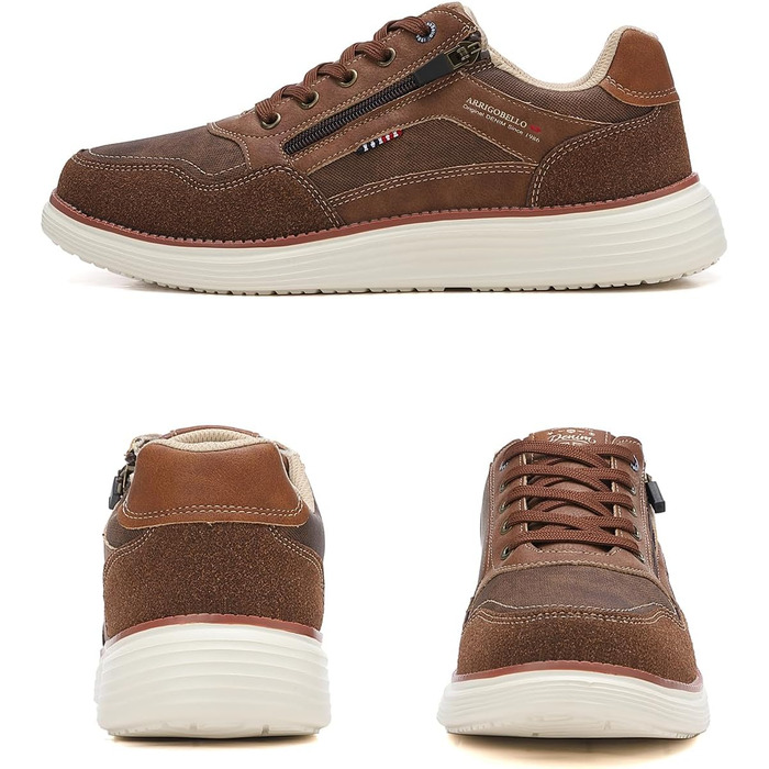 ARRIGO BELLO Чоловічі кросівки для активного відпочинку: легкі, зручні, для туризму та бігу. Розміри 41-46, колір: коричневий