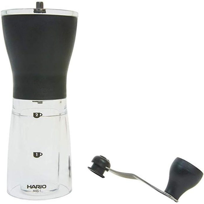 Кавомолка Hario Mini Mill Slim MSS-1B ручна для кави