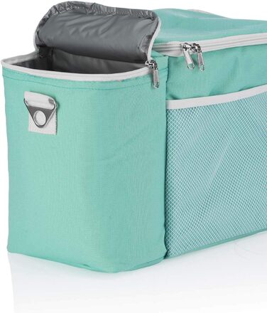 Термосумка Dimono® 15L з 3 контейнерами для їжі; сумка-холодильник для пікніка з 3 ланч-боксами + кришка; сумка для обіду з 3 боксами та охолоджувальною вставкою (Туркіс)