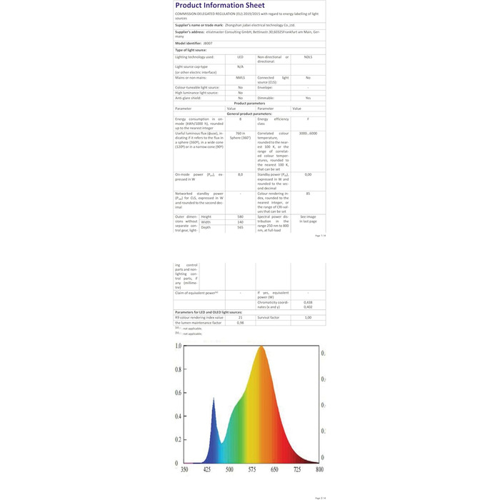 Світлодіодна настільна лампа CHARYJOD з регулюванням яскравості та кольорової температури, USB-порт для зарядки, чорний колір