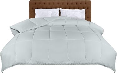 Покривало постільне Utopia Bedding, мікрофібра, білий (світло-сірий), 220 x 240 см