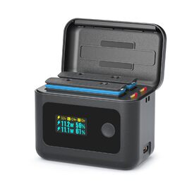 Акумулятори Insta360 X4 Air (2 шт.) з зарядним хабом 24W та LCD-дисплеєм – Швидка зарядка, показник заряду