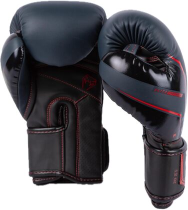 Боксерські рукавички Venum Elite Evo (Морський, Чорний, Червоний, 14 Oz)