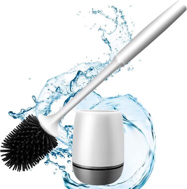 Силіконова щітка для унітазу Klobürste з підставкою, комплект для глибокого очищення, для ванної кімнати