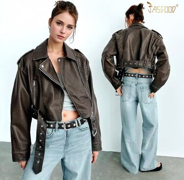 Жіночий шкіряний ремінь JASGOOD з золотою пряжкою, вінтажний панк-рок, модний ремінь з шипами для джинсів та повсякденного носіння, класичний чорний, 130 см: для розміру 105-114 см