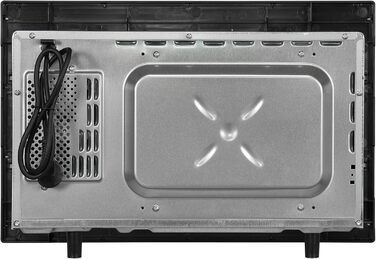 Вбудована мікрохвильова піч Exquisit EMW20-DG-020 | 800 Вт, гриль 1000 Вт, 8 програм, діаметр підноса 27 см, нержавіюча сталь