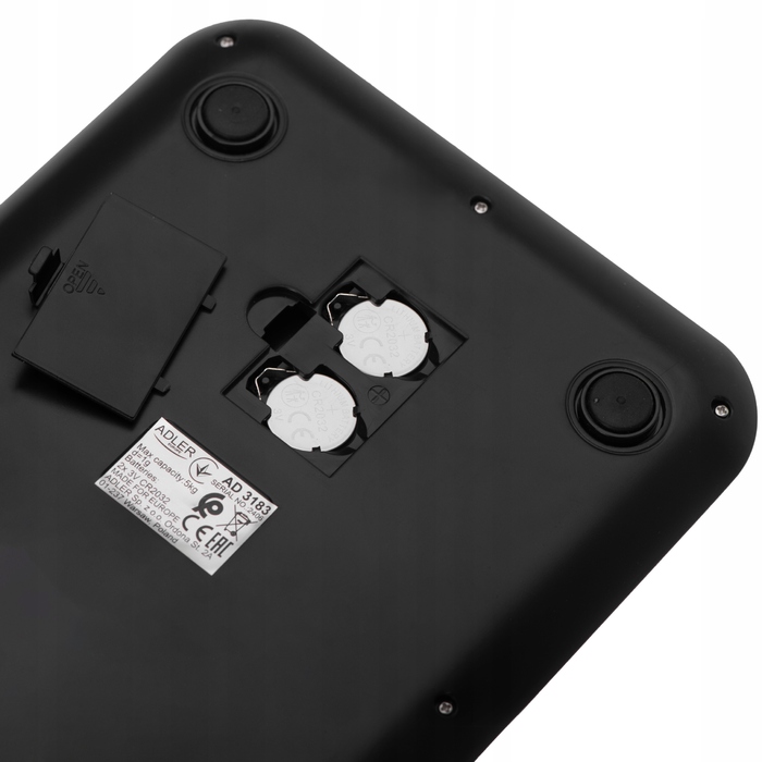 Кухонні ваги ADLER AD 3183, чорні, до 5 кг