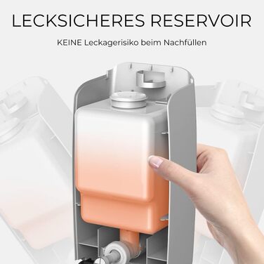 Настінний диспенсер для мила та гелю для душу (9088-Сірий)