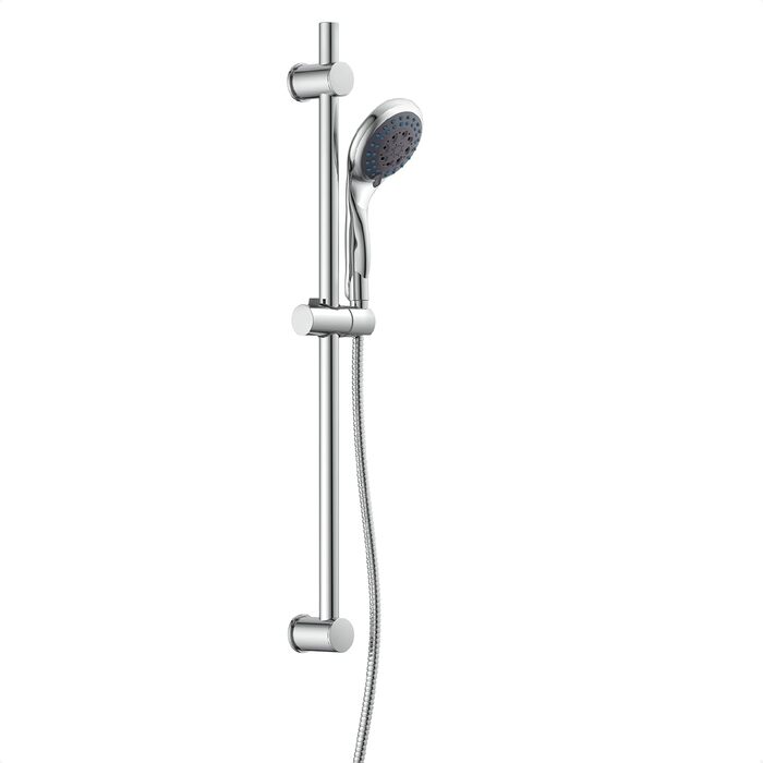 Душовий набір EISL PARMA DX5082CSB, душова стійка 70 см, лійка з 8 режимами, шланг і тримач, хром