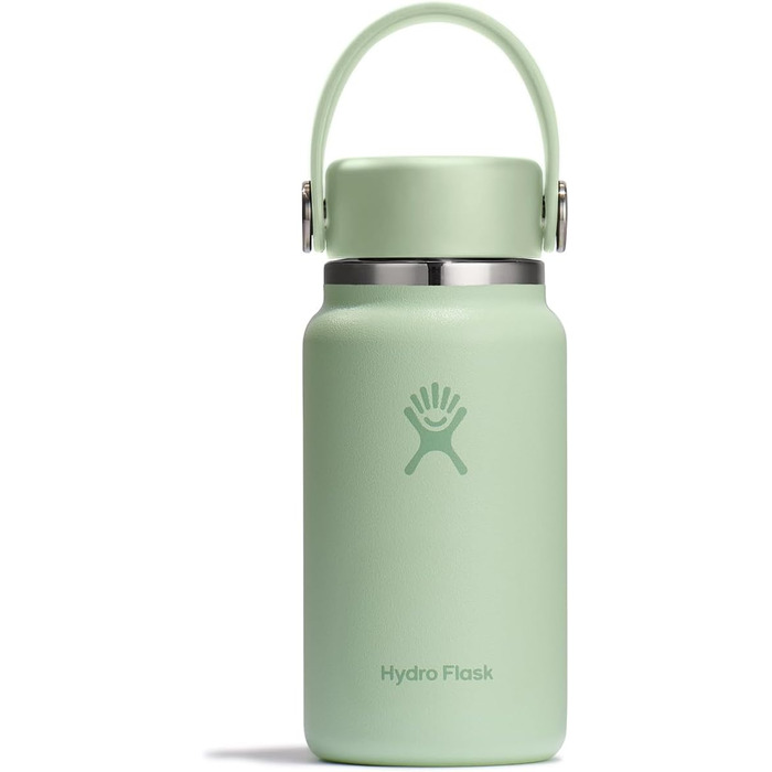 Термос Hydro Flask Micro 200 мл – ізольована міні-пляшка, не протікає, зберігає напої холодними/гарячими до 7 годин, компактний, міцний (Алое)